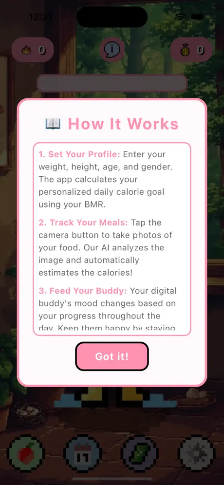 Personalized calorie goals